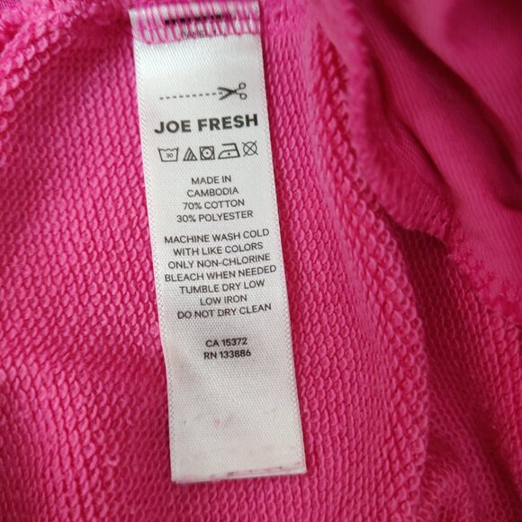 Joe Fresh Active Girls Jogger Size 7 - 8 Pink Cotton Blend Barbiecore Fitness - Picture 4 of 4